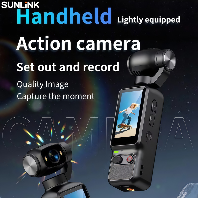 Action Camera 4K - 1 adet El Tipi Aksiyon Kamerası