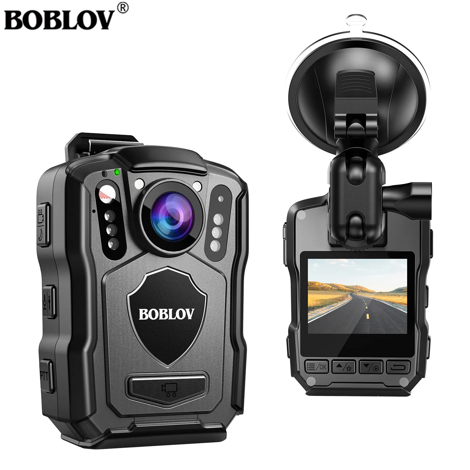 Compact Camera Mirrorless - BOBLOV M5 GPS'li Polis Vücut Kamerası