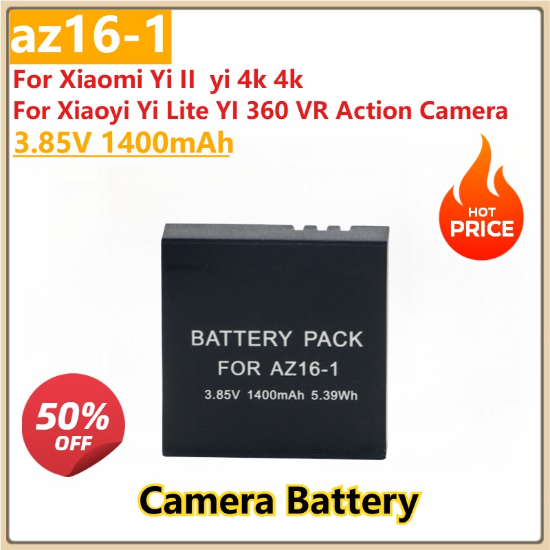 Action Camera 4K - Yeni Az16-1 3.85 V 1400 mAh
