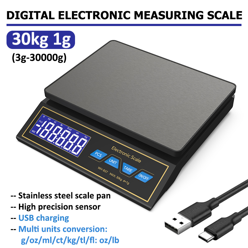 Electronics Stuff - LCD Dijital Mutfak Terazisi 30 kg/1g