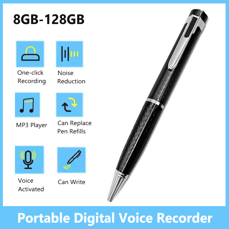 8 GB-128 GB Dijital Ses Kayded - Voice Recorder Pen incelemesi ve fiyatı